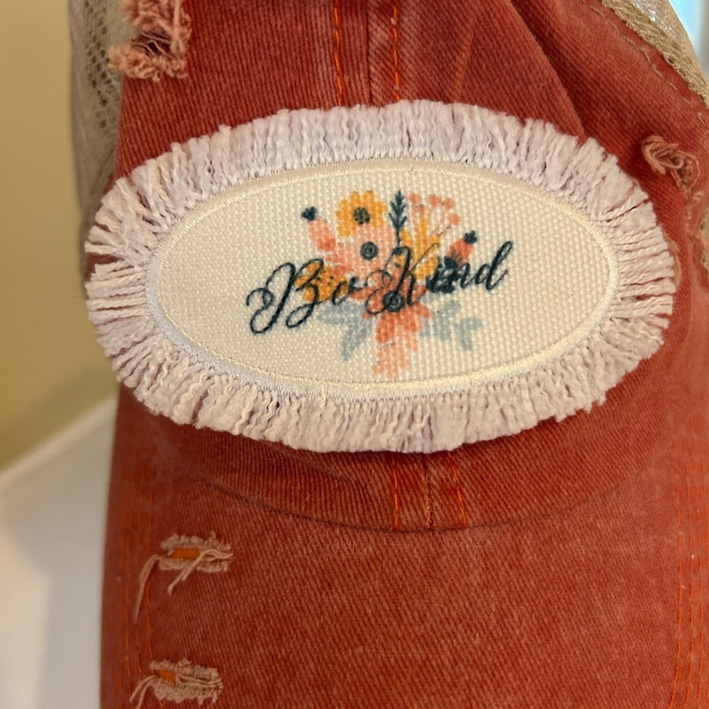 Blessed Women’s Distressed Trucker Cap Hat - Picture 3 of 9